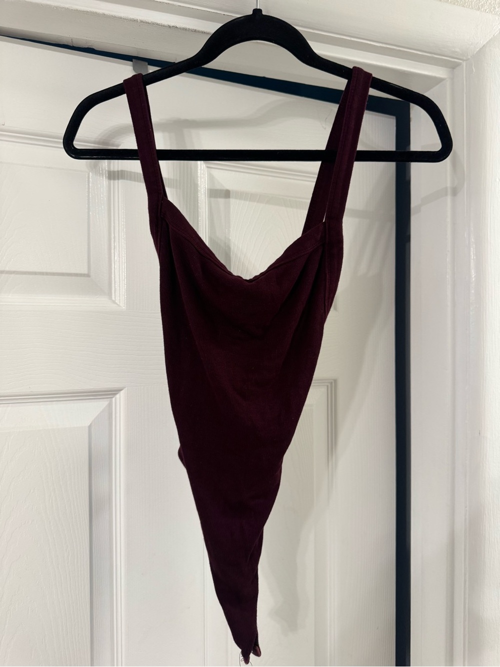 Cross back Womens Plum Bodysuit